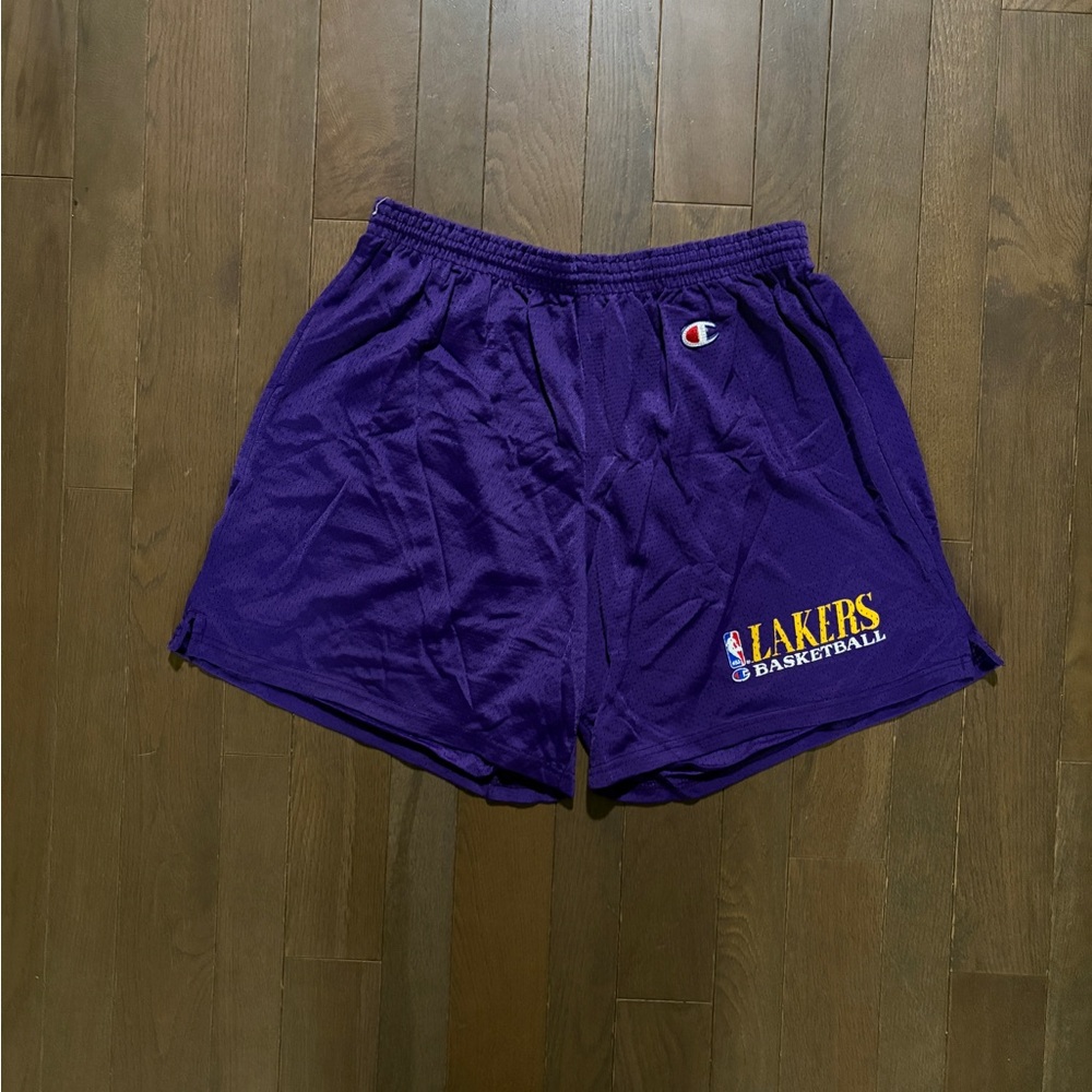 Champion Lakers Purple Athletic Shorts